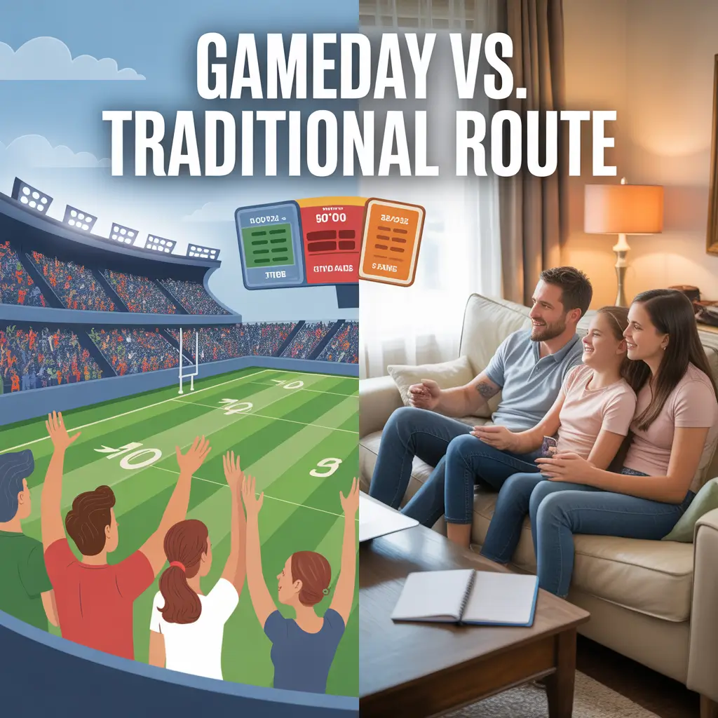 Gameday vs. Traditional Route
